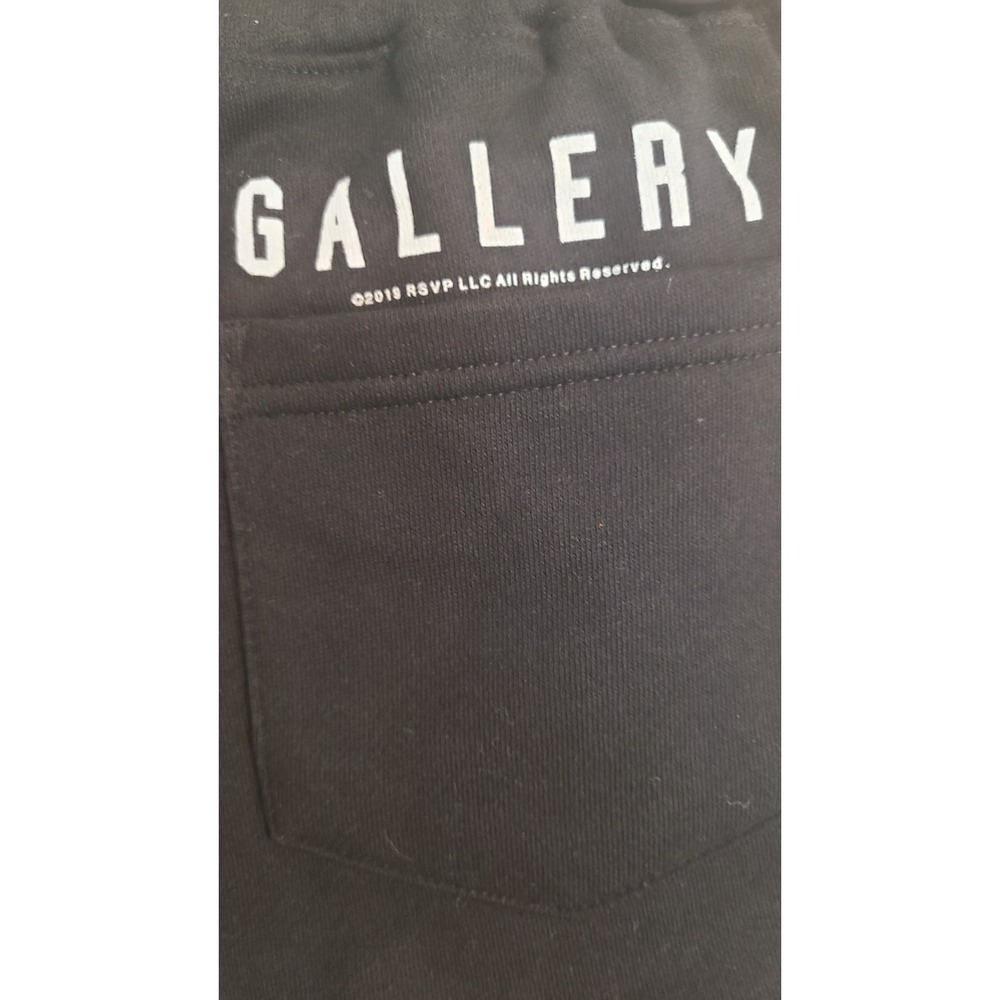 BJ THE CHICAGO KID‎ & RSVP GALLERY Black Fleece Shorts Size Medium Collab Active - Picture 4 of 5